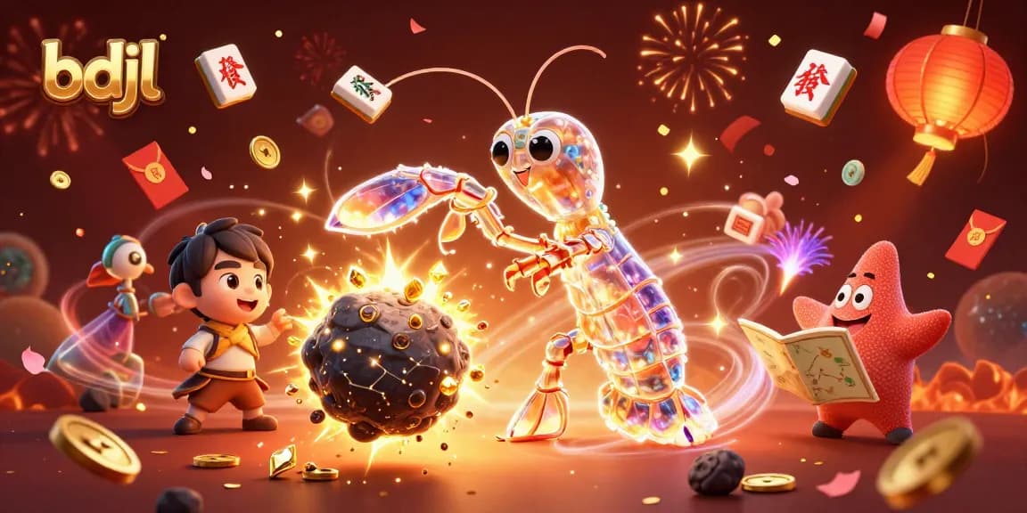 Engage with the bdjl universe as the galactic samurai shrimp conquers asteroids for gems!