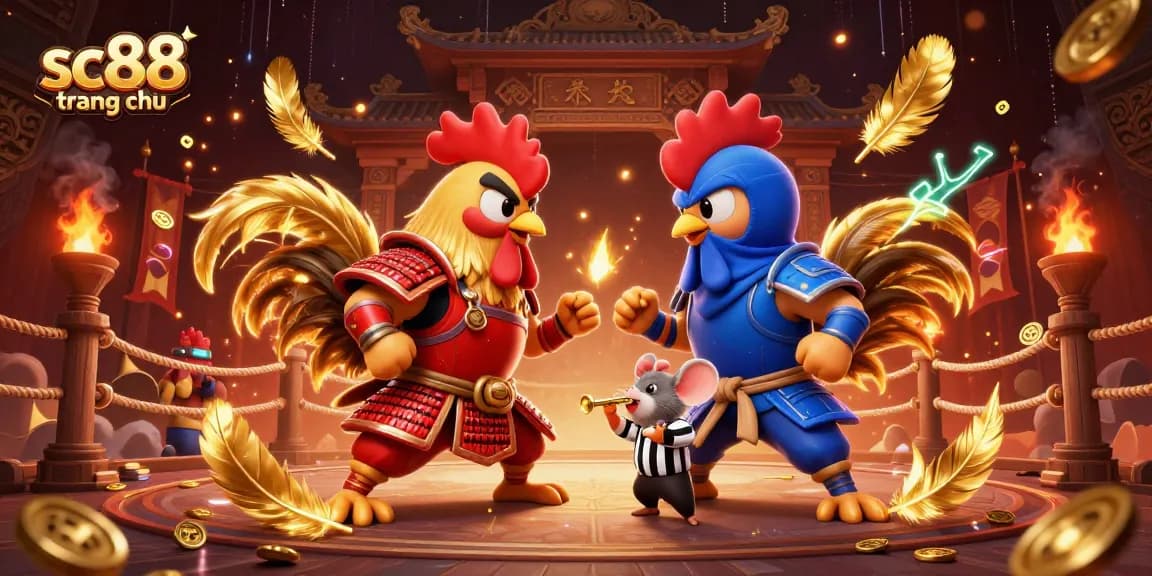 Engage in thrilling action at sc88 trang chủ with epic rooster warriors battling for the ultimate prize.