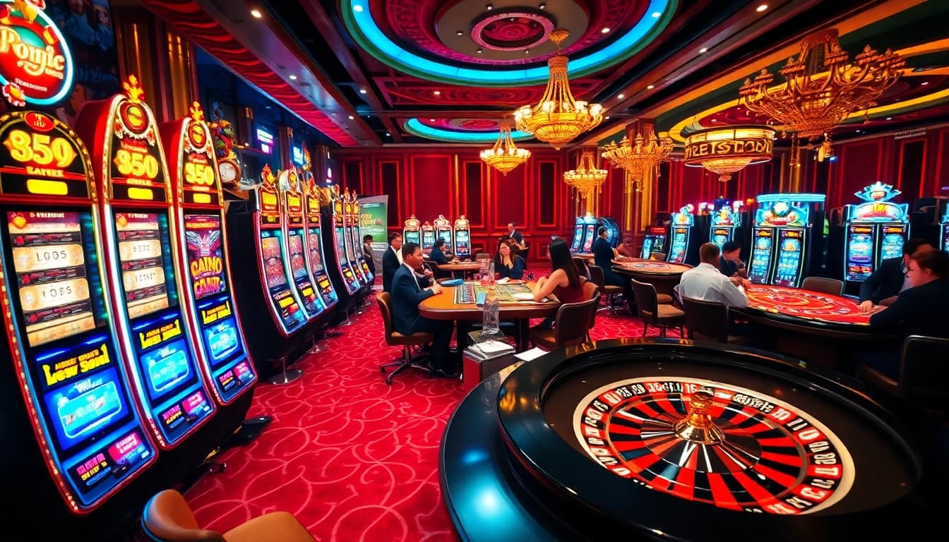 Experience thrilling casino action with tải sunwin's vibrant slot machines and poker tables.