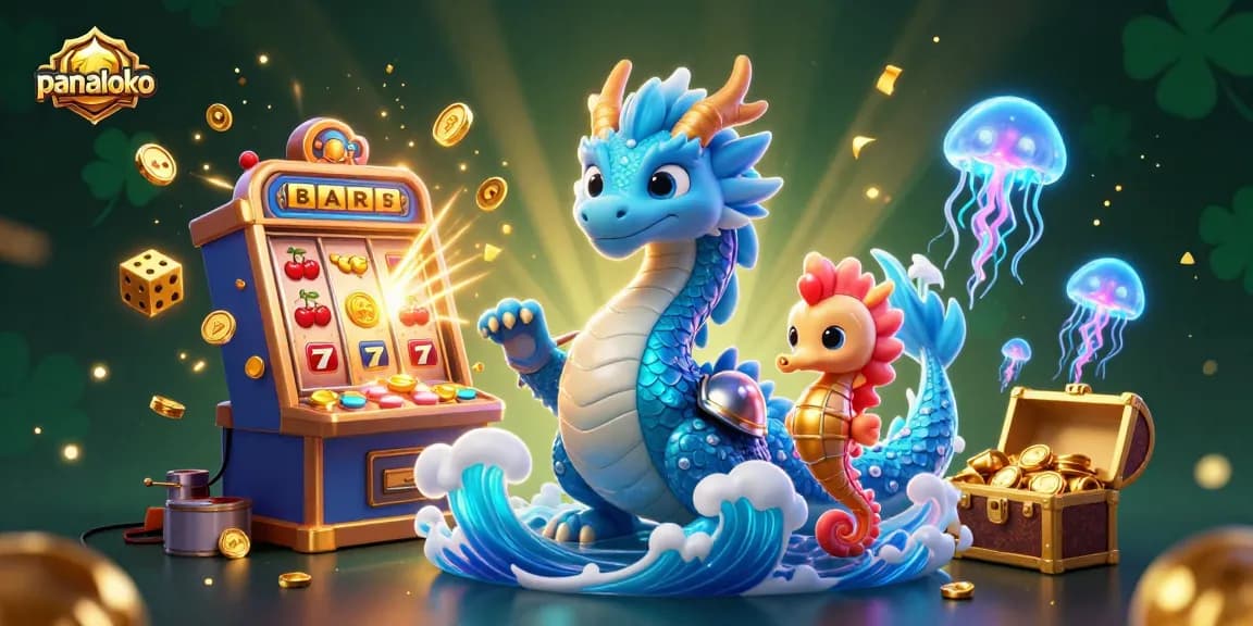 Experience the excitement at panaloko with vibrant casino-themed elements and captivating characters.