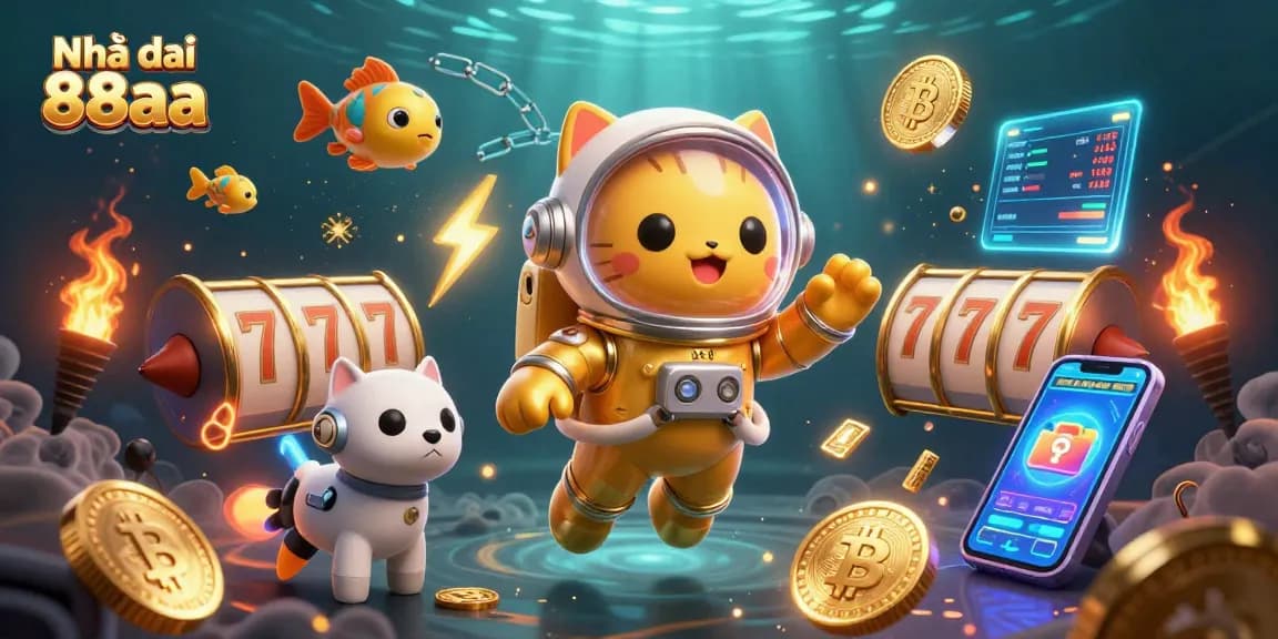 Experience thrilling moments at Nhà cái 88aa with vibrant slot games and captivating space adventure.