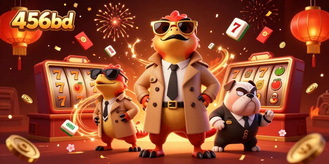 Engage with dynamic casino excitement featuring 456bd characters in a raptor disguise with vibrant elements.