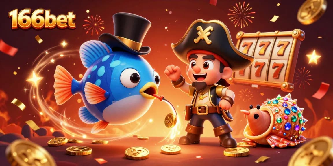 Engage in thrilling slots at 166bet with this vibrant underwater casino illustration featuring rich game elements.