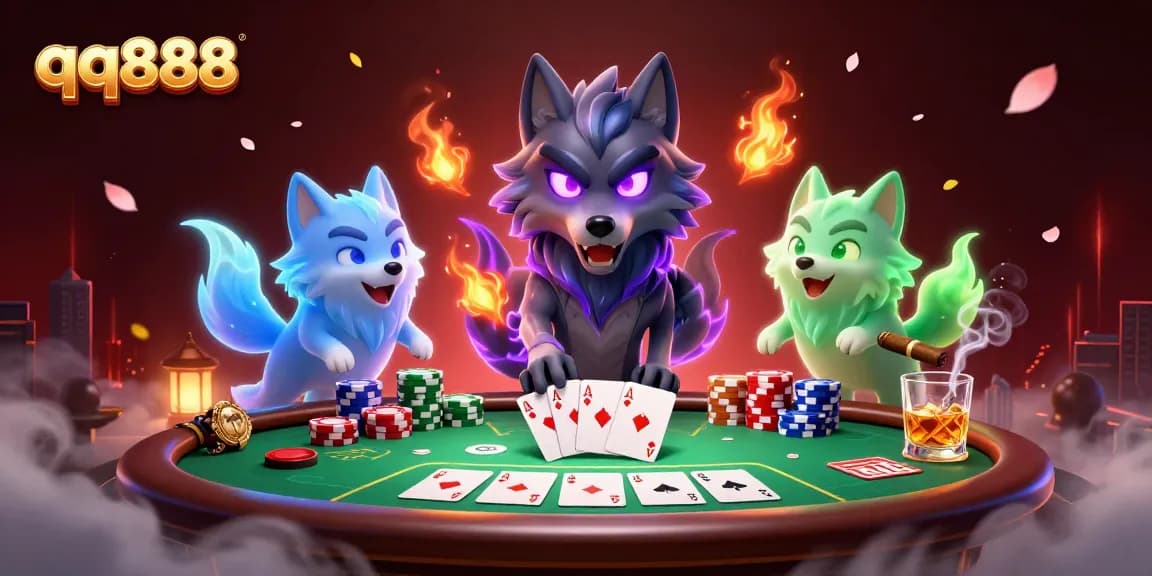 Experimente momentos emocionantes no qq888 com ação de poker e lobos fantasmagóricos aprimorando a atmosfera.