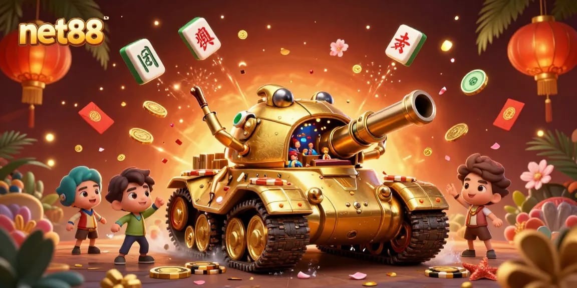 Experience thrilling gameplay with net88's golden beetle tank casino adventure.