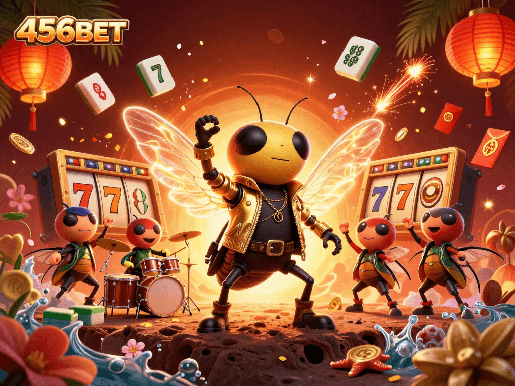 Experience thrilling action at 456BET with engaging slot games and vibrant casino elements.