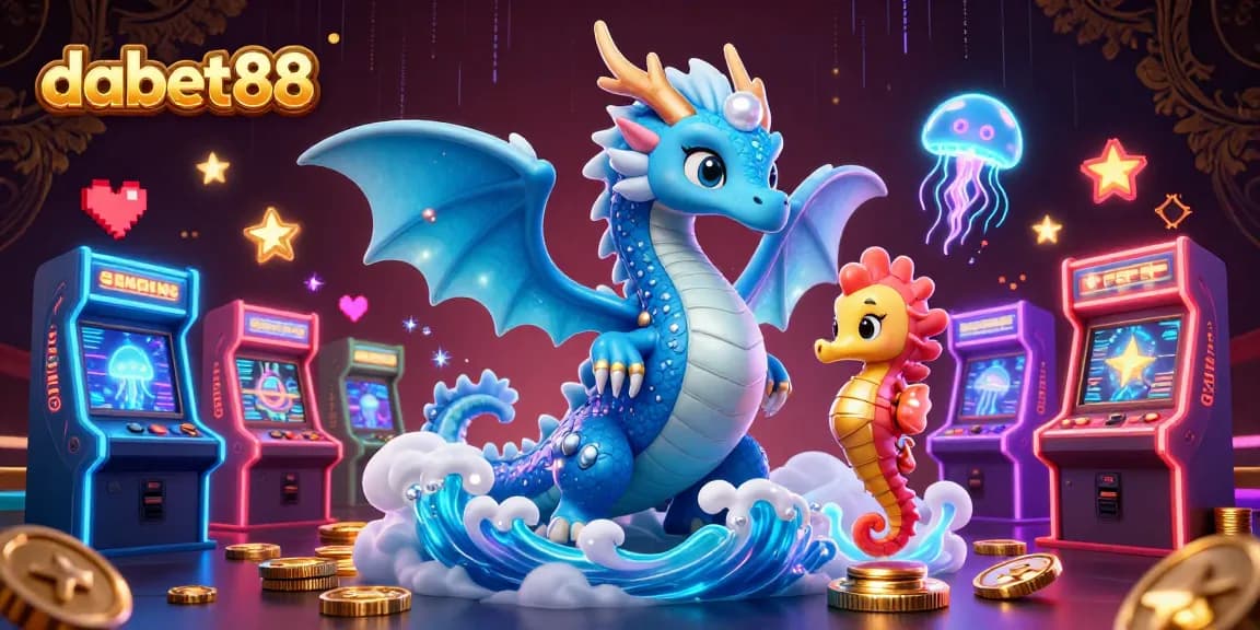 Experience thrilling gameplay at dabet88 with a captivating illustration featuring a vibrant casino scene.