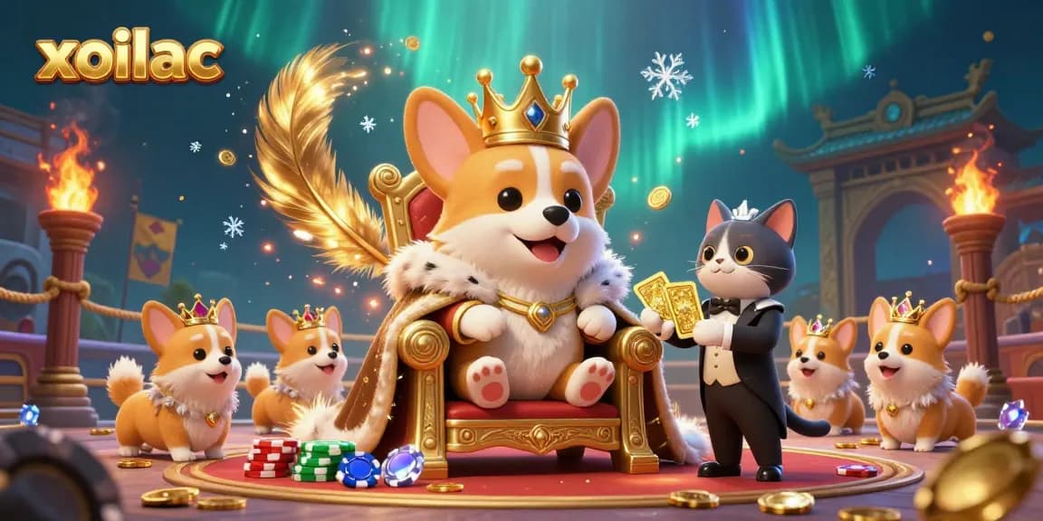 Experience exciting live action with xoilac's vibrant casino scene featuring dynamic characters and rich game elements.