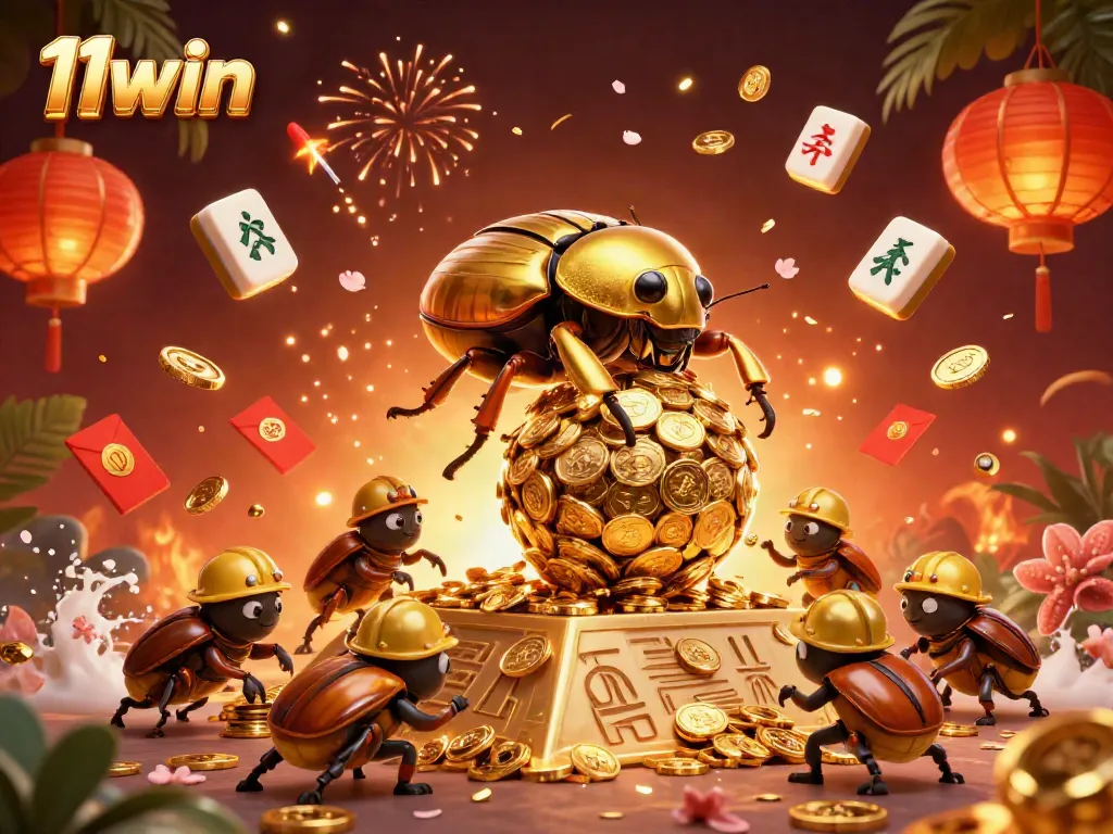 Experience winning opportunities with 11win's dynamic casino games illustrated in vibrant 3D graphics.