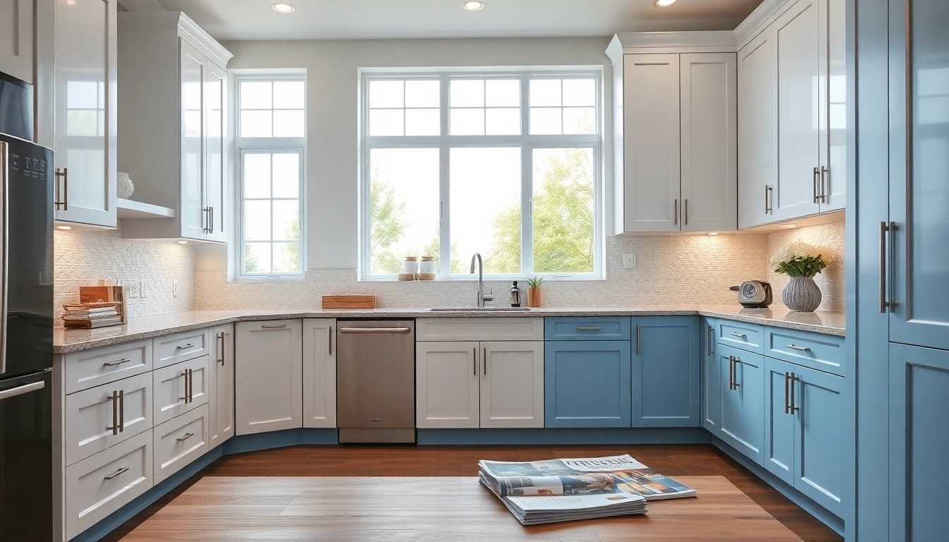 Transform your space with Cabinet Refacing Clearwater FL showcasing elegant updates in a modern kitchen.