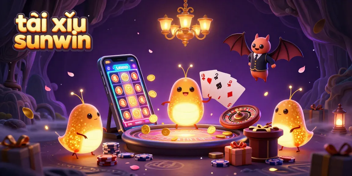 Experience tài xỉu sunwin excitement with illuminating glowworms in a vibrant casino scene.