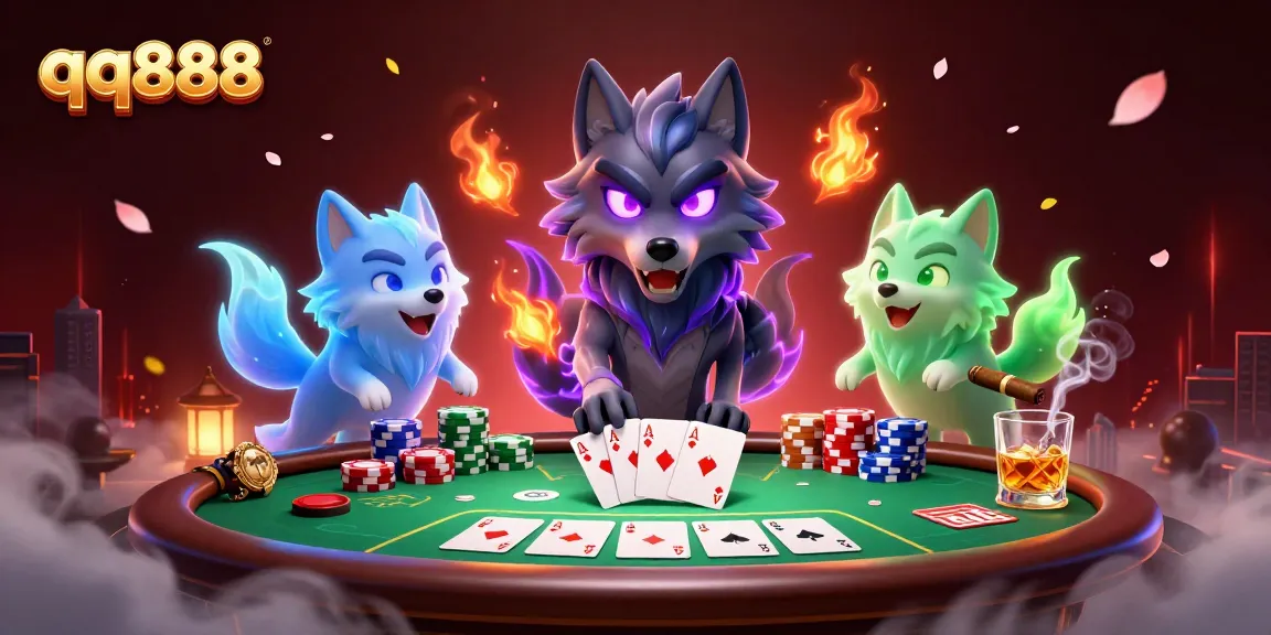 Experimente momentos emocionantes no qq888 com ação de poker e lobos fantasmagóricos aprimorando a atmosfera.