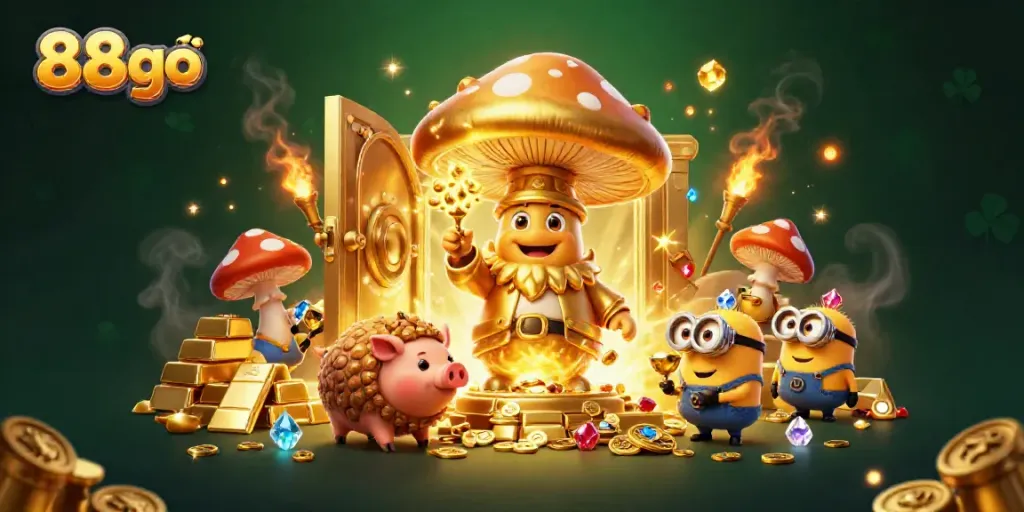 Spin and win with 88go's magical casino adventure featuring treasure and jewels.