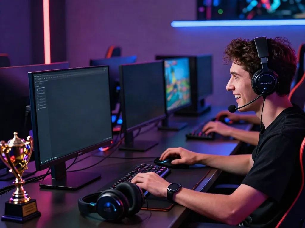 Nohuwin gaming enthusiast engaged in an immersive online gaming experience