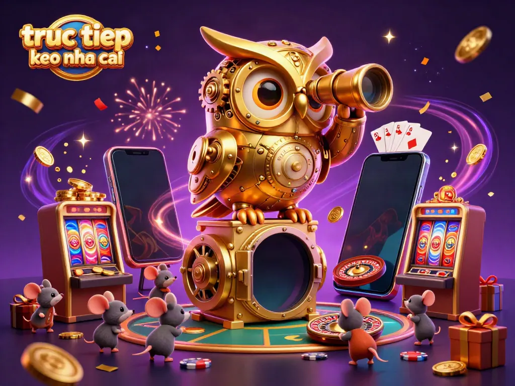 Experience the thrill of truc tiep keo nha cai with dynamic casino elements and engaging characters in 3D.