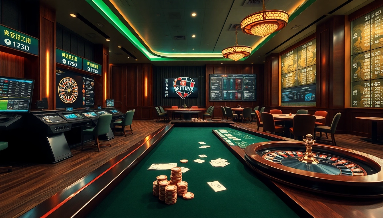 Engage with keonhacai 5 as players place bets at a luxurious sports betting casino.