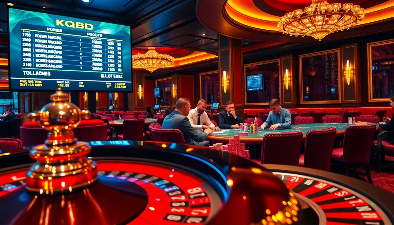 Charging ahead with kqbd insights at a luxury casino table with poker players.